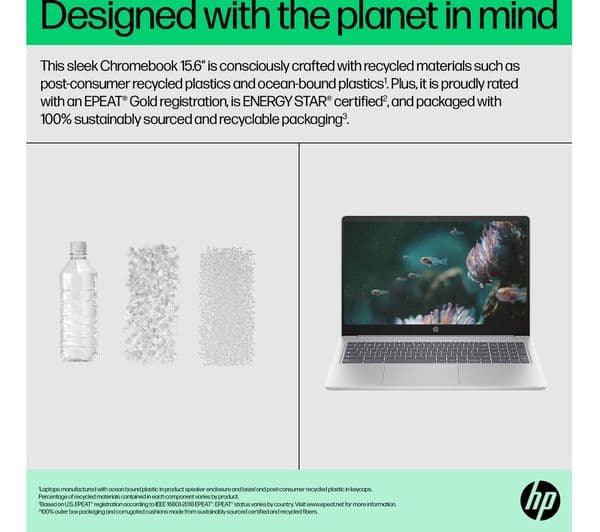 HP 15a-nb0504sa Chromebook Intel N100 128GB Silver - Image 7