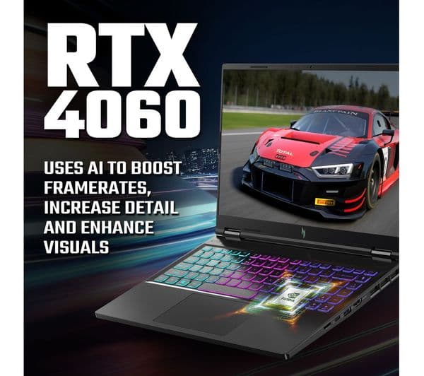 Acer Nitro 14 14.5" Gaming Laptop - AMD Ryzen 7, RTX 4060, 512 GB SSD - Image 4