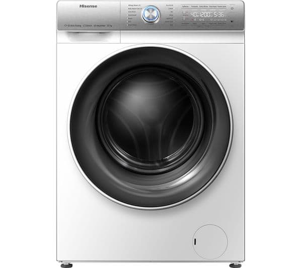 HISENSE QR Series WFQR1014EVAJM 10 kg 1400 Spin Washing Machine - White - Image 1
