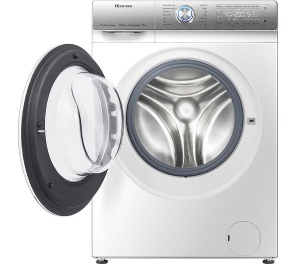 HISENSE QR Series WFQR1014EVAJM 10 kg 1400 Spin Washing Machine - White - Image 9