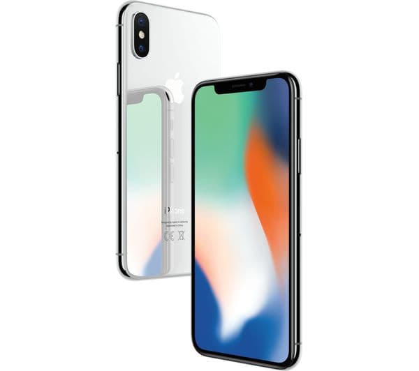 Apple iPhone X - 64 GB, Silver - Image 1