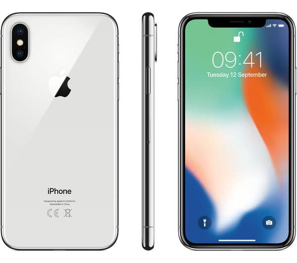 Apple iPhone X - 64 GB, Silver - Image 3