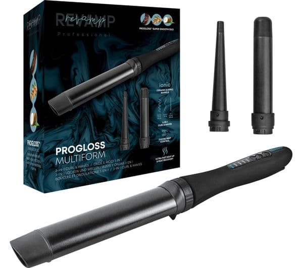 REVAMP Progloss Multiform Curl & Waves Hair Styler - Black - Image 7