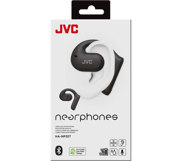 JVC Nearphones HA-NP35T Wireless Bluetooth Sports Headphones - Black - Image 7