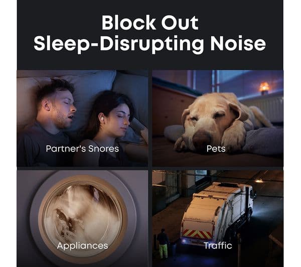 ANKER Soundcore Sleep A30 Wireless Bluetooth Noise-Cancelling Earbuds - White - Image 4