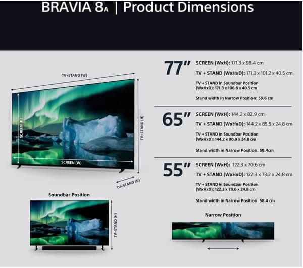Sony 55" BRAVIA 8A OLED 4K - Image 4