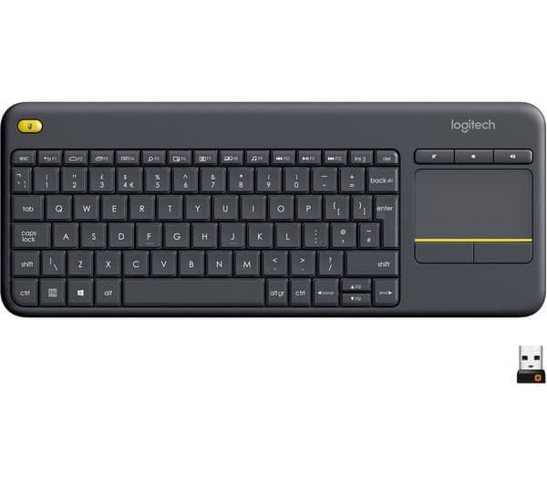 Logitech K400 Plus Wireless Keyboard Black - Image 1