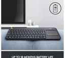 Logitech K400 Plus Wireless Keyboard Black thumbnail 7