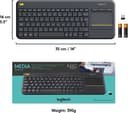 Logitech K400 Plus Wireless Keyboard Black thumbnail 8