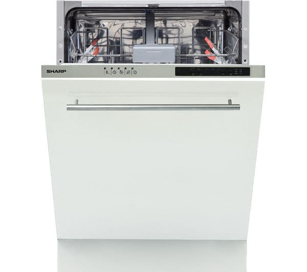 SHARP QW-NI14I47EX-EN Full-size Integrated Dishwasher - Image 1