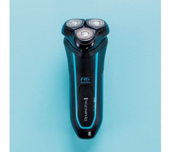 REMINGTON Style R6000 Series Aqua Wet & Dry Rotary Shaver - Black & Blue - Image 6