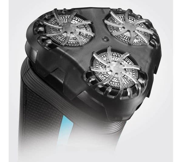 REMINGTON Style R6000 Series Aqua Wet & Dry Rotary Shaver - Black & Blue - Image 8