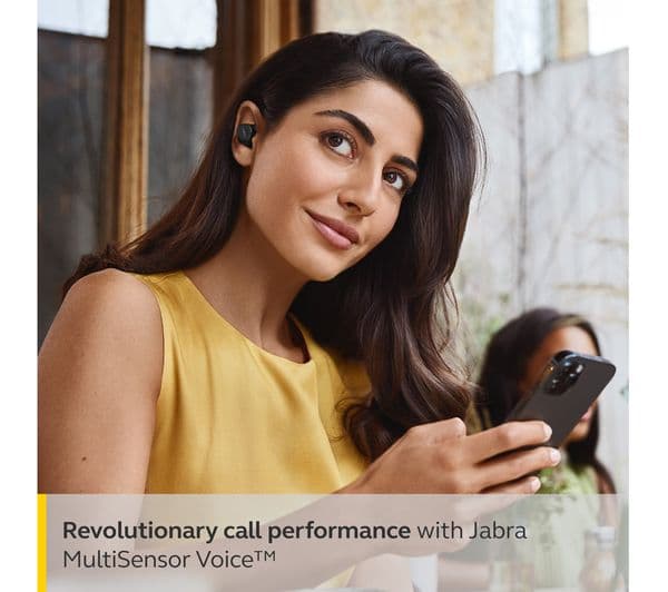 JABRA Elite 7 Pro Wireless Bluetooth Noise-Cancelling Earbuds - Black - Image 6