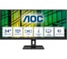 AOC U34E2M Wide Quad HD 34" VA LCD Monitor - Black