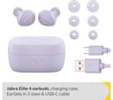 JABRA Elite 4 Wireless Bluetooth Noise-Cancelling Earbuds - Lilac thumbnail 2