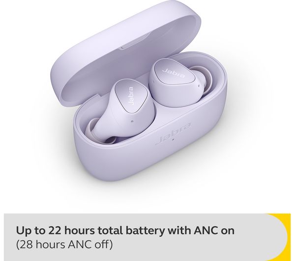 JABRA Elite 4 Wireless Bluetooth Noise-Cancelling Earbuds - Lilac thumbnail 4