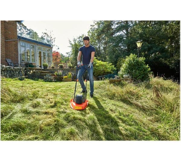 BLACK + DECKER BEMWH551-GB Corded Hover Lawn Mower - Black & Orange - Image 2