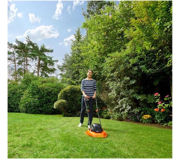 BLACK + DECKER BEMWH551-GB Corded Hover Lawn Mower - Black & Orange - Image 4