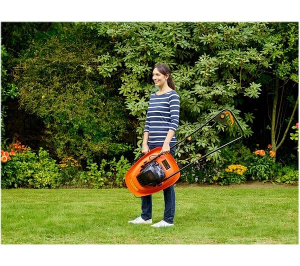 BLACK + DECKER BEMWH551-GB Corded Hover Lawn Mower - Black & Orange - Image 7