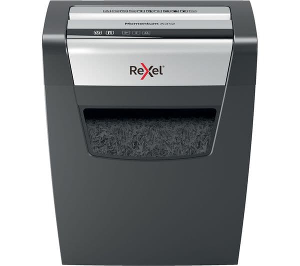 REXEL Momentum X312 Cross Cut Paper Shredder - Image 2