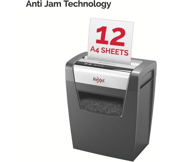 REXEL Momentum X312 Cross Cut Paper Shredder - Image 7
