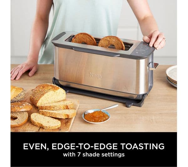 Ninja Foodie ST202UK 3-in-1 Toaster, Grill & Panini Press - Stainless Steel - Image 3