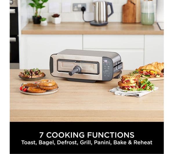 Ninja Foodie ST202UK 3-in-1 Toaster, Grill & Panini Press - Stainless Steel - Image 5