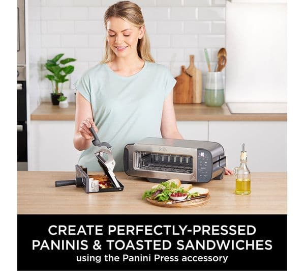 Ninja Foodie ST202UK 3-in-1 Toaster, Grill & Panini Press - Stainless Steel - Image 6
