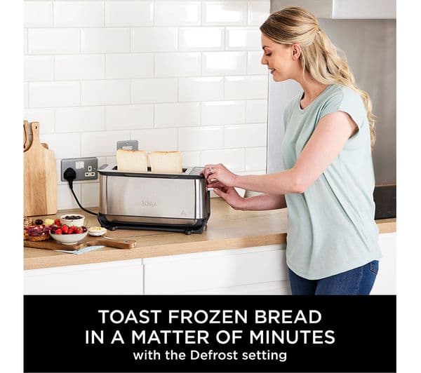 Ninja Foodie ST202UK 3-in-1 Toaster, Grill & Panini Press - Stainless Steel - Image 10