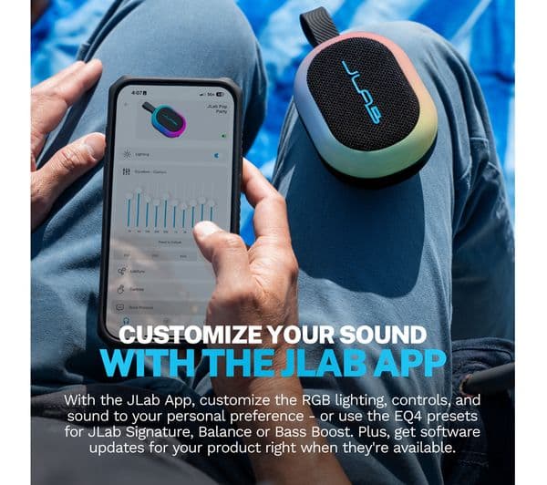 JLAB Pop Party Portable Speaker Black - Image 7