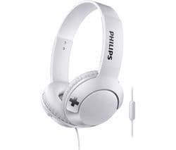 PHILIPS Bass+ SHL3075WT Headphones - White - Image 1