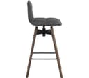 TEKNIK 6977GREY-DK Spin Bar Stool Chair - Grey thumbnail 3
