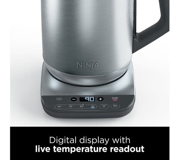 Ninja Perfect Temperature KT201UK Jug Kettle - Stainless Steel - Image 2
