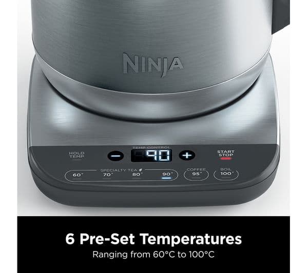 Ninja Perfect Temperature KT201UK Jug Kettle - Stainless Steel - Image 3