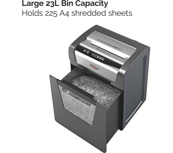 REXEL Momentum X415 Cross Cut Paper Shredder - Image 6