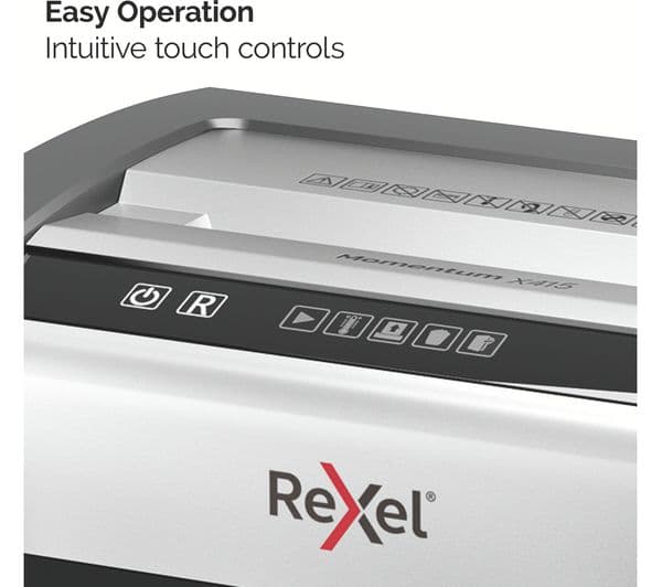 REXEL Momentum X415 Cross Cut Paper Shredder - Image 9