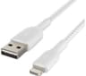 Belkin Braided Lightning to USB-A Cable 0.15m White