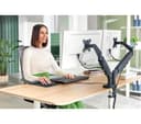 Leitz Ergo Dual Arm Monitor Mount Grey thumbnail 9