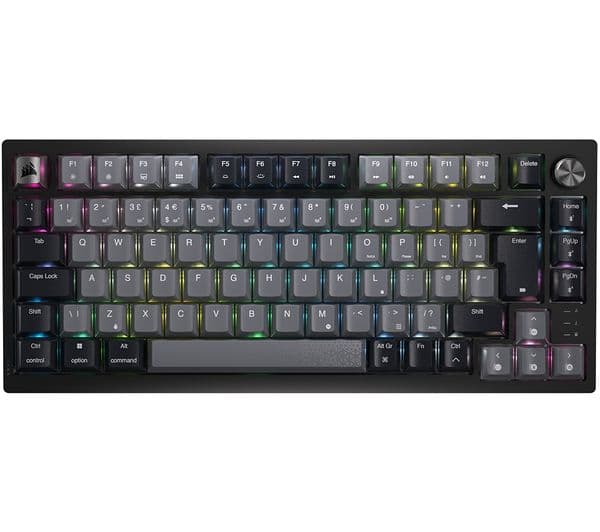 CORSAIR K65 Plus RGB 75% Wireless Mechanical Gaming Keyboard - Black - Image 1