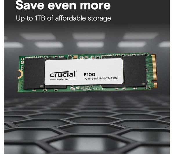 CRUCIAL E100 M.2 Internal SSD - 1 TB - Image 3