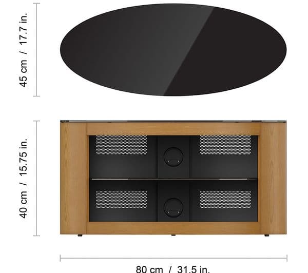 AVF Buckingham 800 mm TV Stand for up to 40" TVs - Oak - Image 7