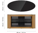 AVF Buckingham 800 mm TV Stand for up to 40" TVs - Oak thumbnail 7