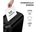 FELLOWES Powershred LX65 Cross Cut Paper Shredder - Black thumbnail 3