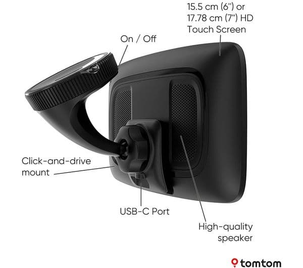 TOMTOM GO Superior 7" Sat Nav - Worldwide Maps - Image 2