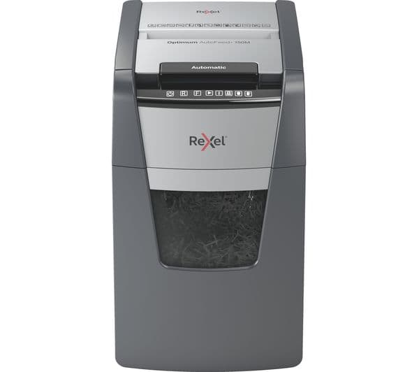 REXEL Optimum AutoFeed+ 150M Micro Cut Paper Shredder - Image 2