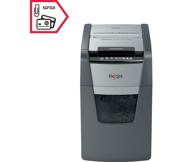 REXEL Optimum AutoFeed+ 150M Micro Cut Paper Shredder - Image 6