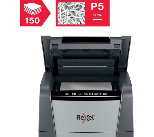 REXEL Optimum AutoFeed+ 150M Micro Cut Paper Shredder - Image 7