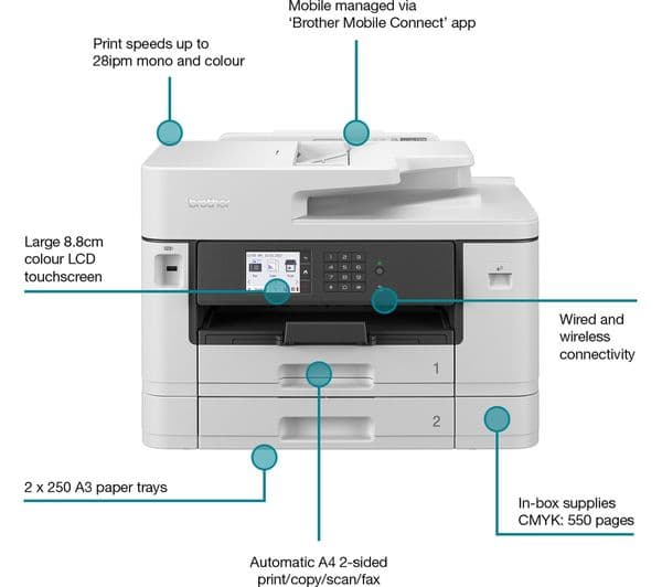 Brother MFC-J5740DW - multifunction printer - colour - Image 2