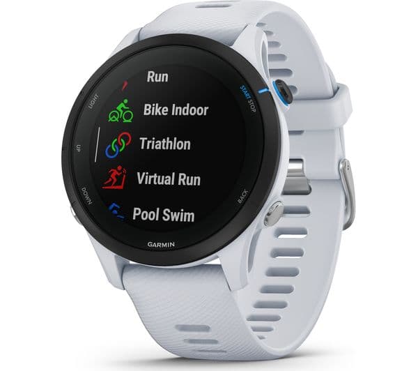 GARMIN Forerunner 255 Music Sports Watch - Whitestone, 46 mm - Image 2