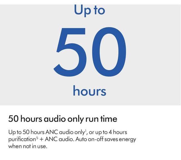 DYSON Zone Wireless Bluetooth Noise-Cancelling Air Purifying Headphones - Blue - Image 2